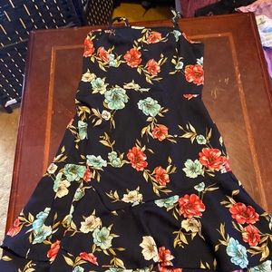 A floral dress great for summer